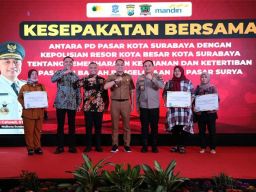 PD Pasar Surya Surabaya-Polrestabes Teken MoU, Pedagang Jangan Nekat Menjual di Atas HET!