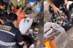 Berantas Rokok Ilegal, Razia Gabungan di Surabaya Selatan Sita 9.500 Batang!
