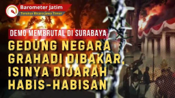 VIDEO: Gedung Negara Grahadi Dibakar, Isinya Dijarah Habis-habisan