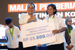 Surabaya Gelontorkan Rp 42,7 Miliar Bonus untuk Atlet Porprov Jatim 2025