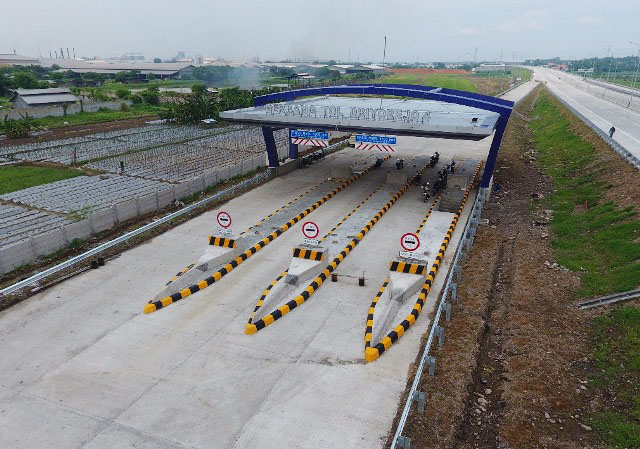 GERBANG TOL DRIYOREJO: Seksi II Tol Surabaya-Mojokerto ruas WRR-Driyorejo sepanjang 5,1 Km. | Foto: Ist