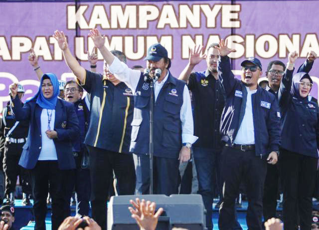 Surya Paloh kampanye di Banggai, Sulawesi Tengah dihadiri 20 ribu peserta, Selasa (26/3/2019). | Foto: Ist