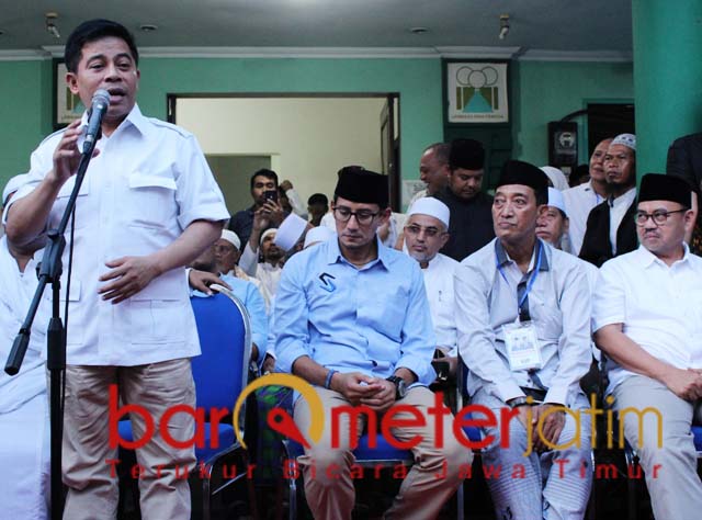 Prabowo-Sandi kalah di Jatim, Soepriyatno (kiri) sebut Pilpres curang. | Foto: Barometerjatim.com/roy hs