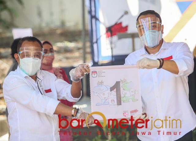 NOMOR URUT SATU: Eri Cahyadi-Armuji, setiap program nomorsatukan masyarakat Surabaya. | Foto: Barometerjatim.com/ROY HS