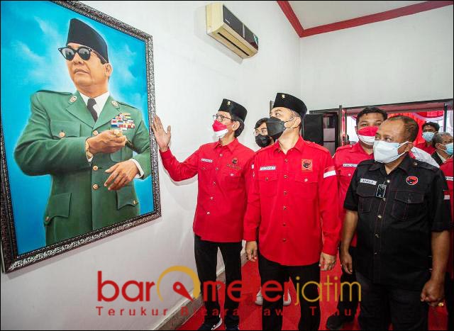 KANTOR PDIP SURABAYA: Salah satu sudut kantor PDIP Surabaya yang diresmikan Megawati. | Foto: Barometerjatim.com/IST