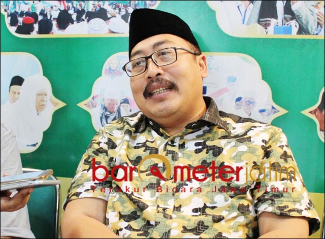 DUKUNG GUS YAHYA: Gus Fahrur, dukung Gus Yahya jadi ketua umum PBNU di Muktamar ke-34 NU. | Foto: Barometerjatim.com/ROY HS