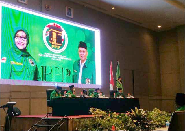 RAPIMWIL PPP JATIM: Rapat pimpinan wilayah I DPW PPP Jatim di Hotel Vasa Surabaya, Rabu (13/10/2021). | Foto: Barometerjatim.com/IST