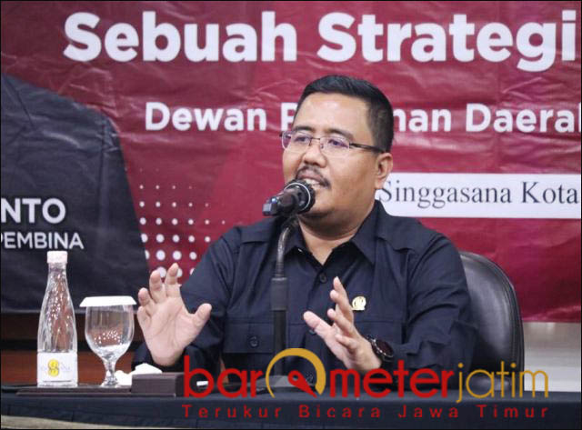 TARGET GANDA: Anwar Sadad, target Gerindra juara Pileg dan Prabowo Subianto Presiden RI di 2024. | Foto: Barometerjatim.com/IST