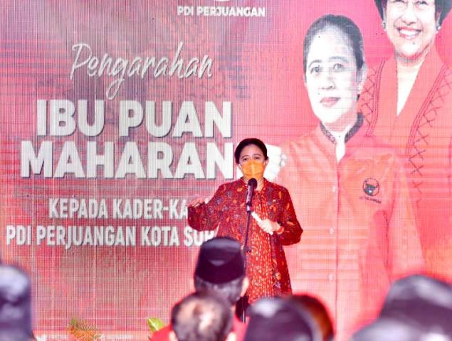 CAPRES PDIP: Puan Maharani, Capres pilihan Megawati harus berdarah-berdarah bersama PDIP. | Foto: Barometerjatim.com/IST