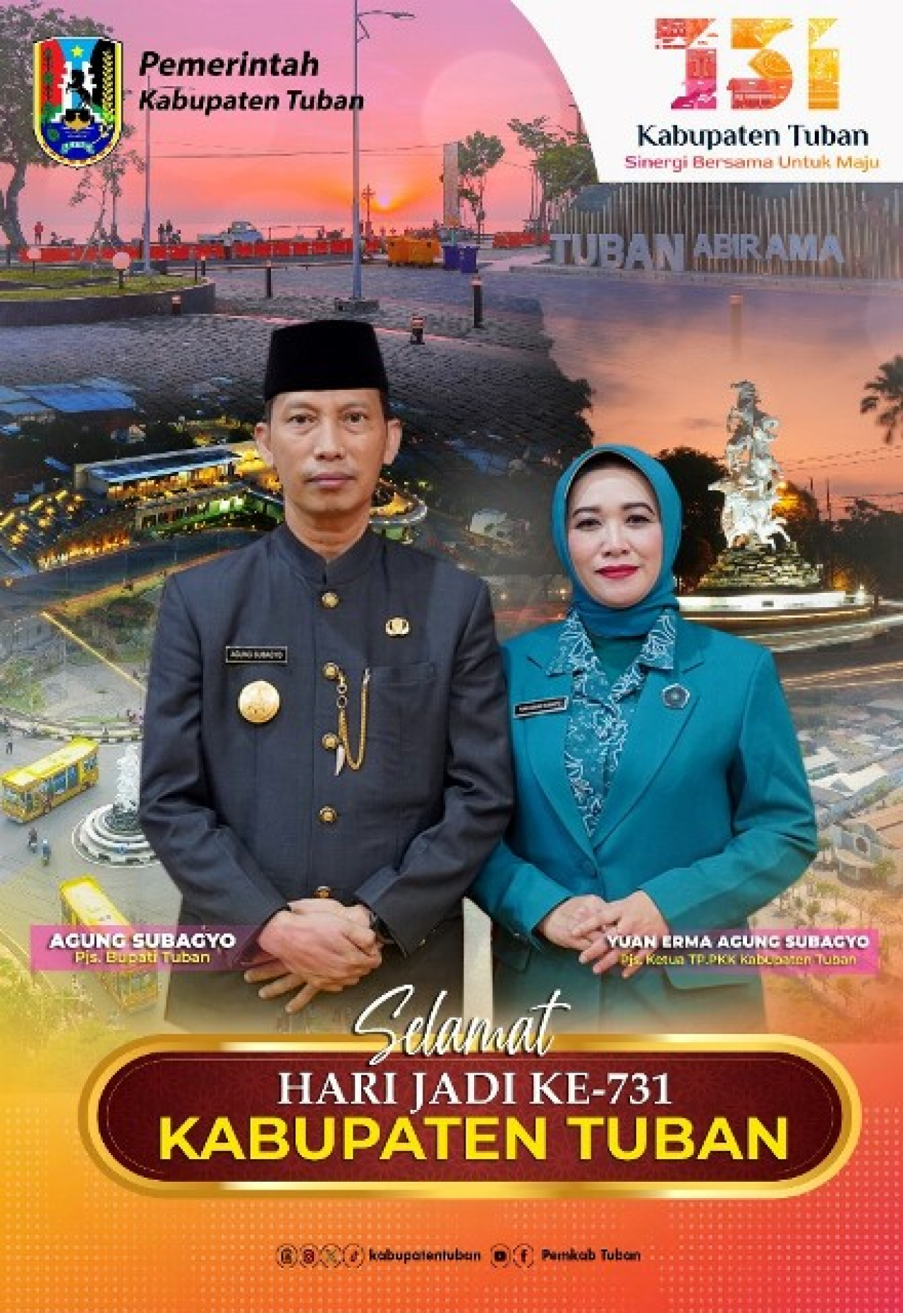 Pjs Bupati Tuban, Agung Subagyo: Selamat Hari Jadi ke-731 Kabupaten Tuban