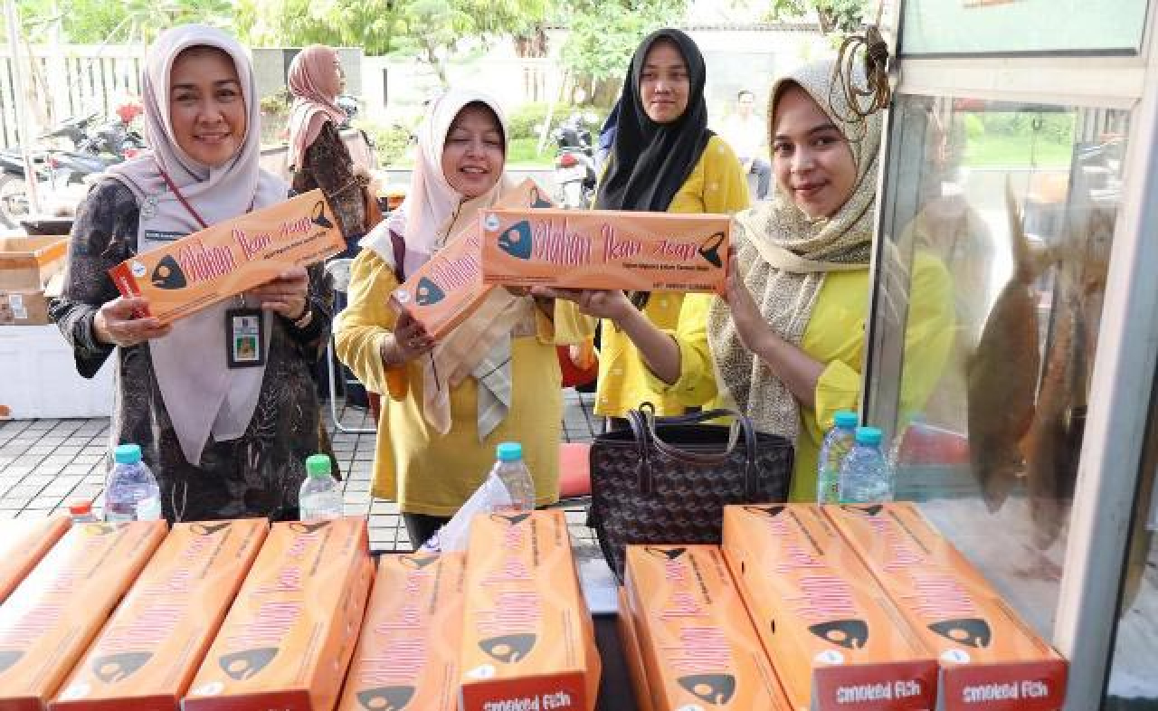 Tingkatan Konsumsi Ikan, DKP Jatim Rutin Gelar Bazar Produk Hasil Perikanan