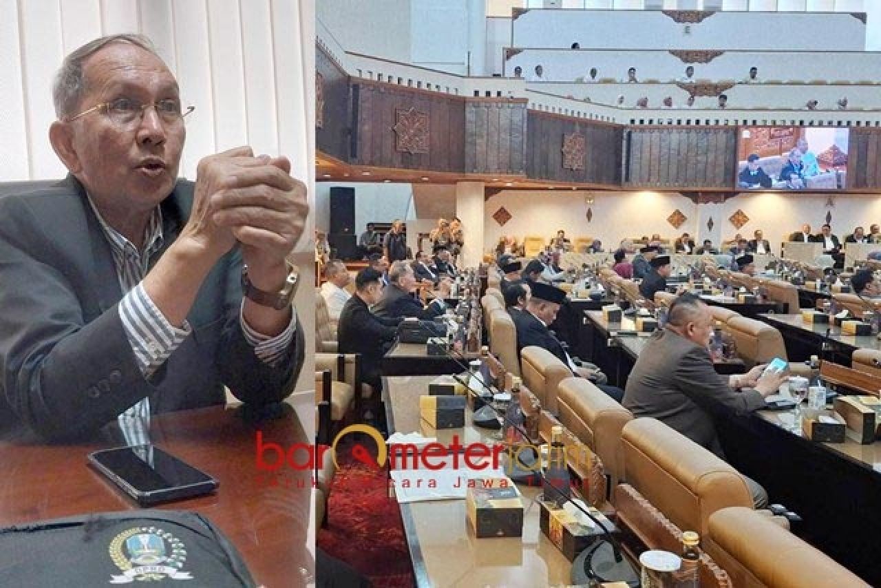 WALK OUT: Freddy Poernomo saat protes ketidakhadiran Khofifah dalam paripurna 14 Mei 2025. | Foto: IST